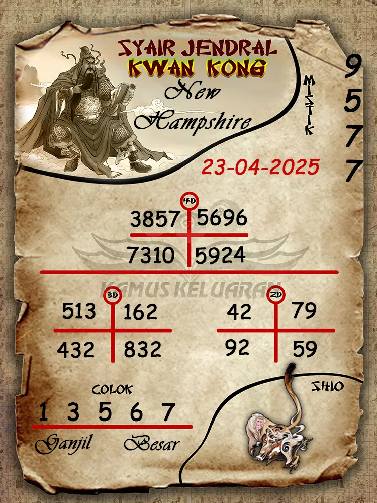 syair jendral kwan kong new hampshire 23 04 2025